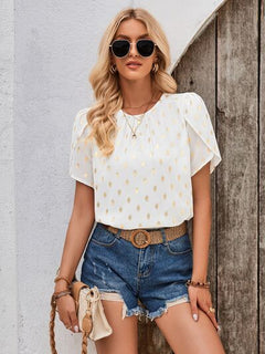 Amy Petal Sleeve Blouse