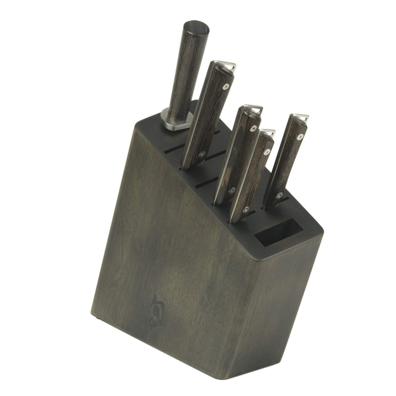Shun Kanso 6-Piece Japanese Knife Block Set – AUS10A Steel & Tagayasan Handles