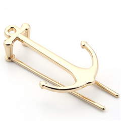 Anchor and Steering Wheel Metal Bookmarks Set