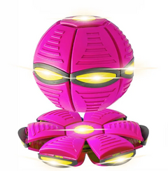 Magic UFO Flying Disc Ball Dog Toy with LED Lights