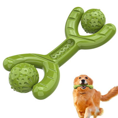 Bacon-Flavored Interactive Slingshot Dog Toy — Treat-Dispensing & Tough Chew Toy