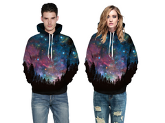 3D Starry Sky Hoodie with Hood