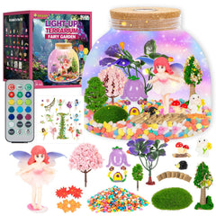 Fairy Light Up Terrarium Kit for Kids – Whimsical DIY Fairy Garden Set