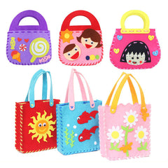Children's Handmade Fabric Bag Weaving DIY Material Kit