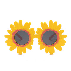 Daisy Flower Sunglasses – Funny UV Protection Beach & Festival Glasses