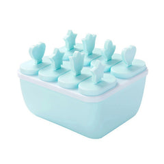 DIY Popsicle Mold Box with Handle and 8 Grids