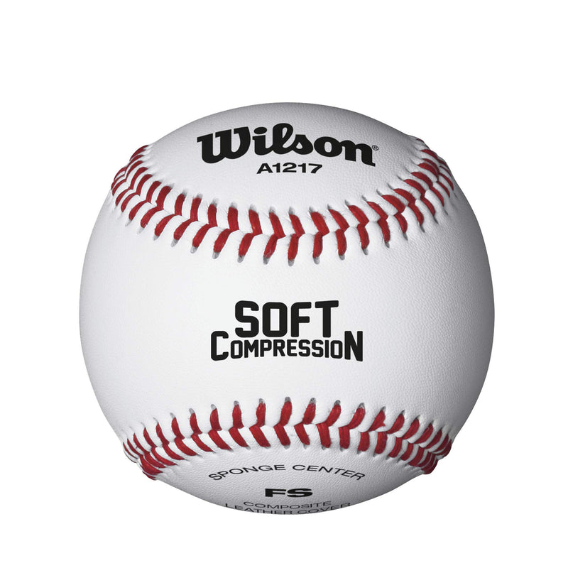 Wilson Soft Compression Baseballs – Level 1, One Dozen | Youth Practice Baseballs