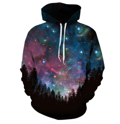 3D Starry Sky Hoodie with Hood