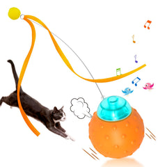 Muhhiba Interactive Cat Toy Ball – Auto-Moving, Chirping, USB Rechargeable for Indoor Cats