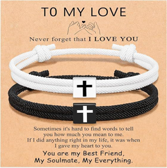 Milan Rope Braided Cross Bracelet