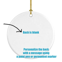 Monitor Lizard Christmas Ceramic Ornament – 2.8" Personalizable Round Porcelain Tree Ornament by Caroline's Treasures
