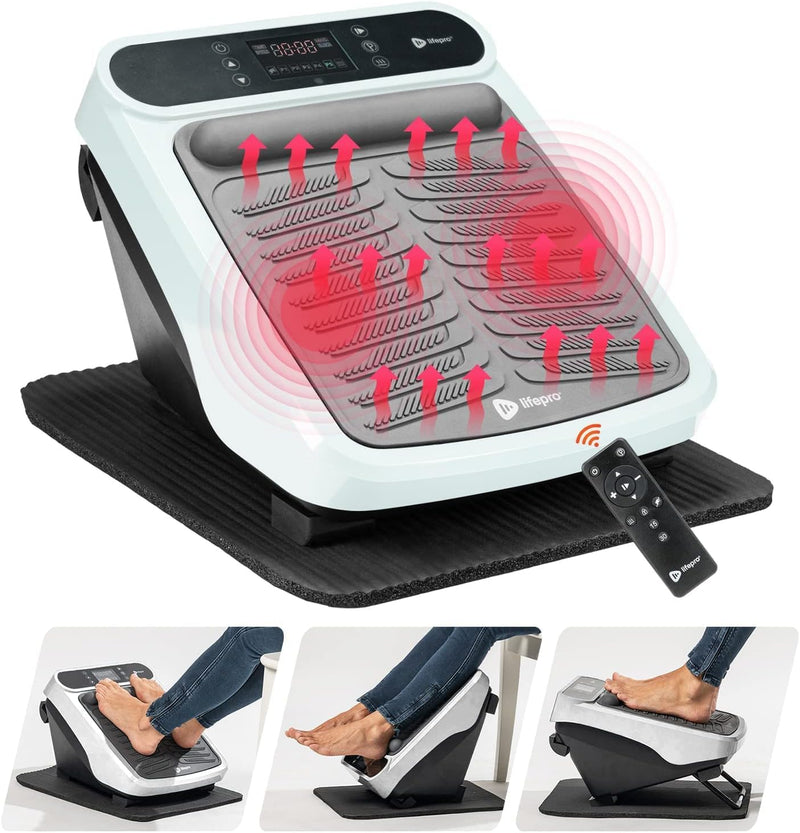 LifePro VibraCare Foot & Calf Massager with Heat – Pain Relief & Circulation