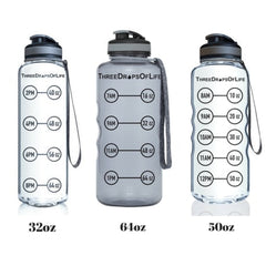 64oz Large Sports Water Bottle – BPA-Free Tritan, Hydration Tracker