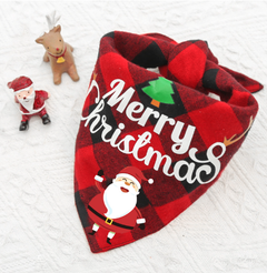 Double-Layer Cotton Pet Bandana Scarf - Reversible