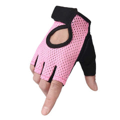 Wujiapo Dragon Breathable Mountain Bike Sports Gloves for CyclingHiking and Other Fitness Sports (Pink M)
