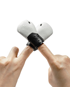 Mini Boxing Gloves Finger Puppets – Funny Stress Relief Gift (2pcs, White)