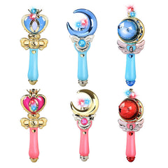 Glowing Magic Wand Transformation Toy – Celestial Moon Style