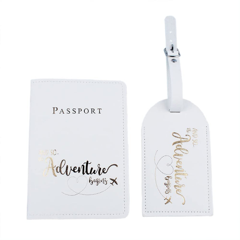 Belsmi Passport & Luggage Tag Set - Travel Suitcase Tags