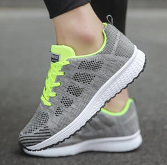 Women's Breathable Mesh Sports Sneakers – Lightweight Wedge Sole, Sizes 35–44
