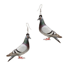 Colorful Acrylic Bird Dangle Earrings for Women – Novelty Animal Drop Earrings