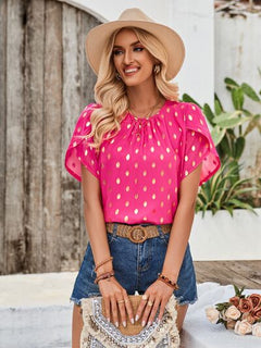 Amy Petal Sleeve Blouse