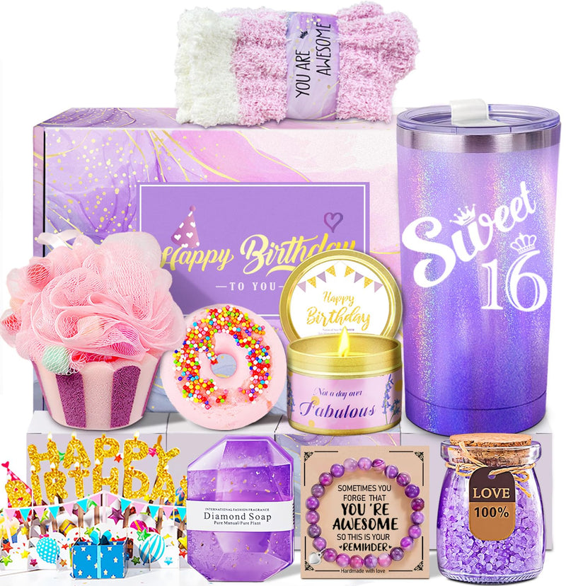 Sweet 16 Birthday Gifts For Girls 10 Pieces Sweet 16 Gifts for 16 Year Old Girl Happy 16th Birthday Gifts for DaughterSisterNieceGranddaughterBest Friends Bestie Unique 16th Gifts for Girls