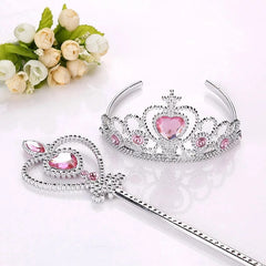 Crown Magic Wand and Children's Headband Set