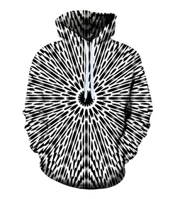 Starry Sky Printed Hoodie with Cartoon Design
