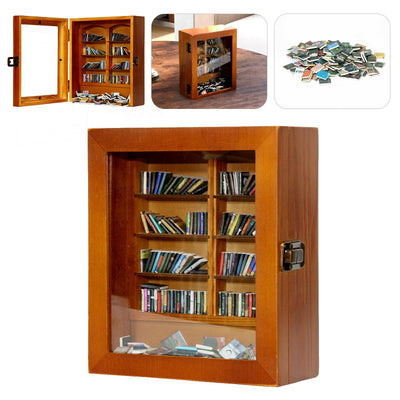 Anxiety Mini Bookshelf – 200 Miniature Books for Stress Relief & Desk Decor