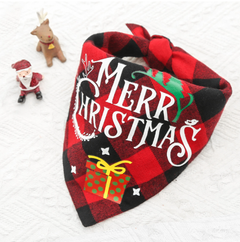 Double-Layer Cotton Pet Bandana Scarf - Reversible