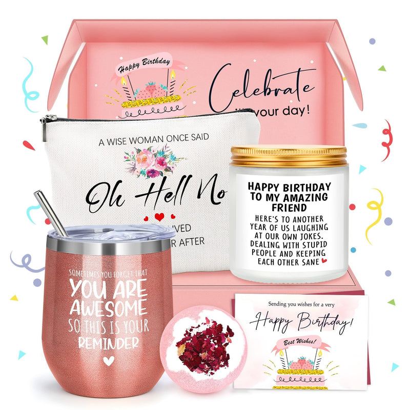 Birthday Gift Basket Set for Women — Best Friend, BFF & Coworker Gift