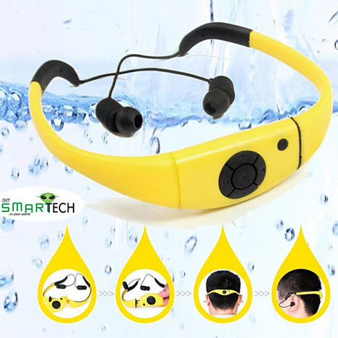 SmarTech Waterproof Bluetooth Sports Headphones – IPX8, Up to 3M Underwater