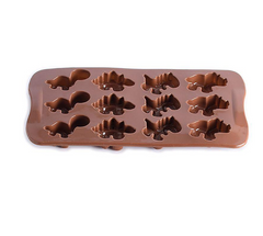 12-Cavity Dinosaur Silicone Mold for Baking and Ice