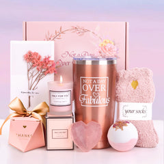 JUPOZOP Gifts for WomenBirthday Gifts for Women self Care Relaxing Spa Gift Baskets for Women Gifts for Mom Wife Sisters Best Friends Unique Wine Tumbler Gifts