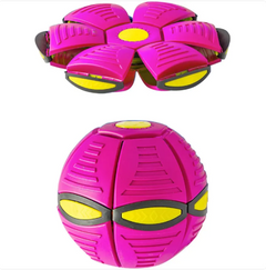 Magic UFO Flying Disc Ball Dog Toy with LED Lights