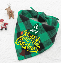 Double-Layer Cotton Pet Bandana Scarf - Reversible