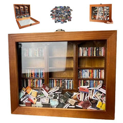Anxiety Bookshelf – Miniature Wooden Shake & Organize Stress Relief Decor