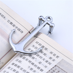 Anchor and Steering Wheel Metal Bookmarks Set