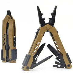 Stainless Steel Multitool Folding Pliers - Portable Multi-Function Tool for Camping, Hiking & Everyday Use