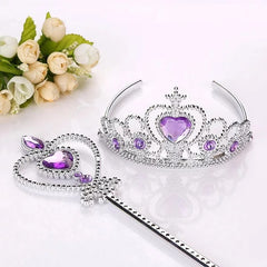 Crown Magic Wand and Children's Headband Set