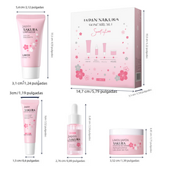 Japanese Sakura Skincare Set – 4-Piece Hydrating Collection
