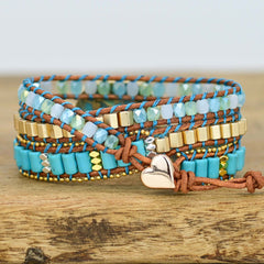 Bohemian Turquoise Bracelet - Unique Gift Idea