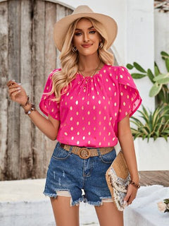 Amy Petal Sleeve Blouse