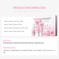 Japanese Sakura Skincare Set – 4-Piece Hydrating Collection