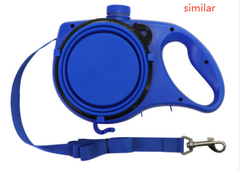 Dog Leash with Built-In Water Bottle - Portable Outdoor Set