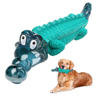 Alligator Dog Chew Toy for Aggressive Chewers - Indestructible Tough Dog Toy for Large & Medium Dogs