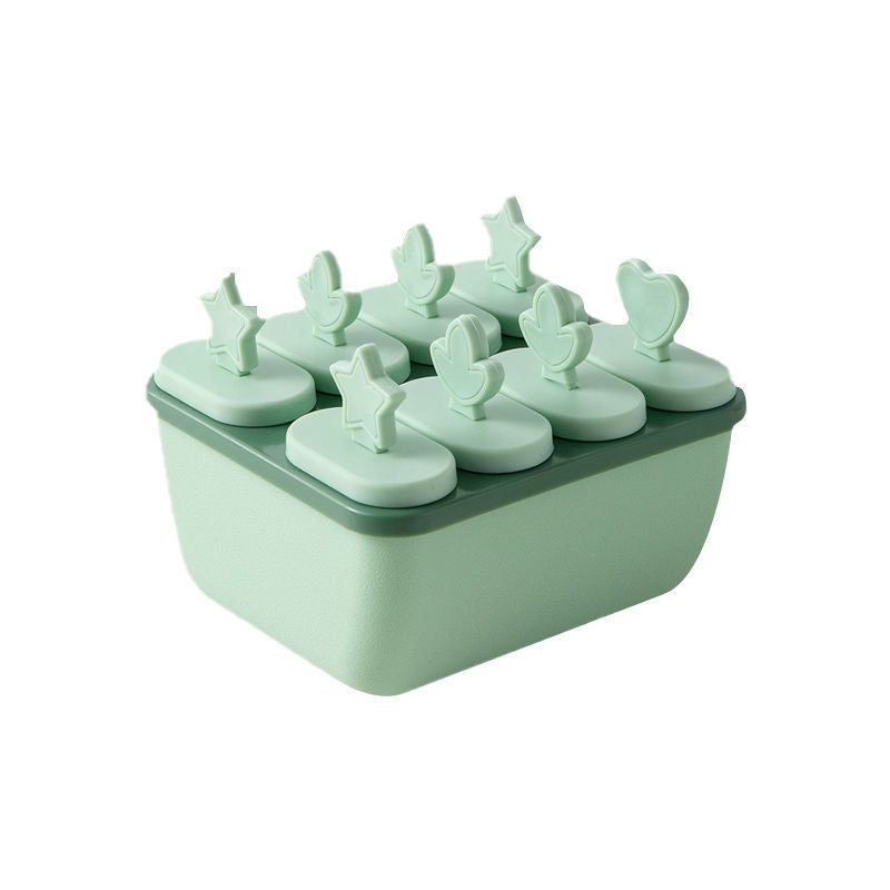DIY Popsicle Mold Box with Handle and 8 Grids