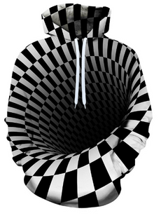 Starry Sky Printed Hoodie with Cartoon Design