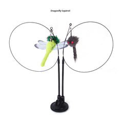 Interactive Cat Teaser Toy with Suction Cup Base | Stimulating Play & Exercise