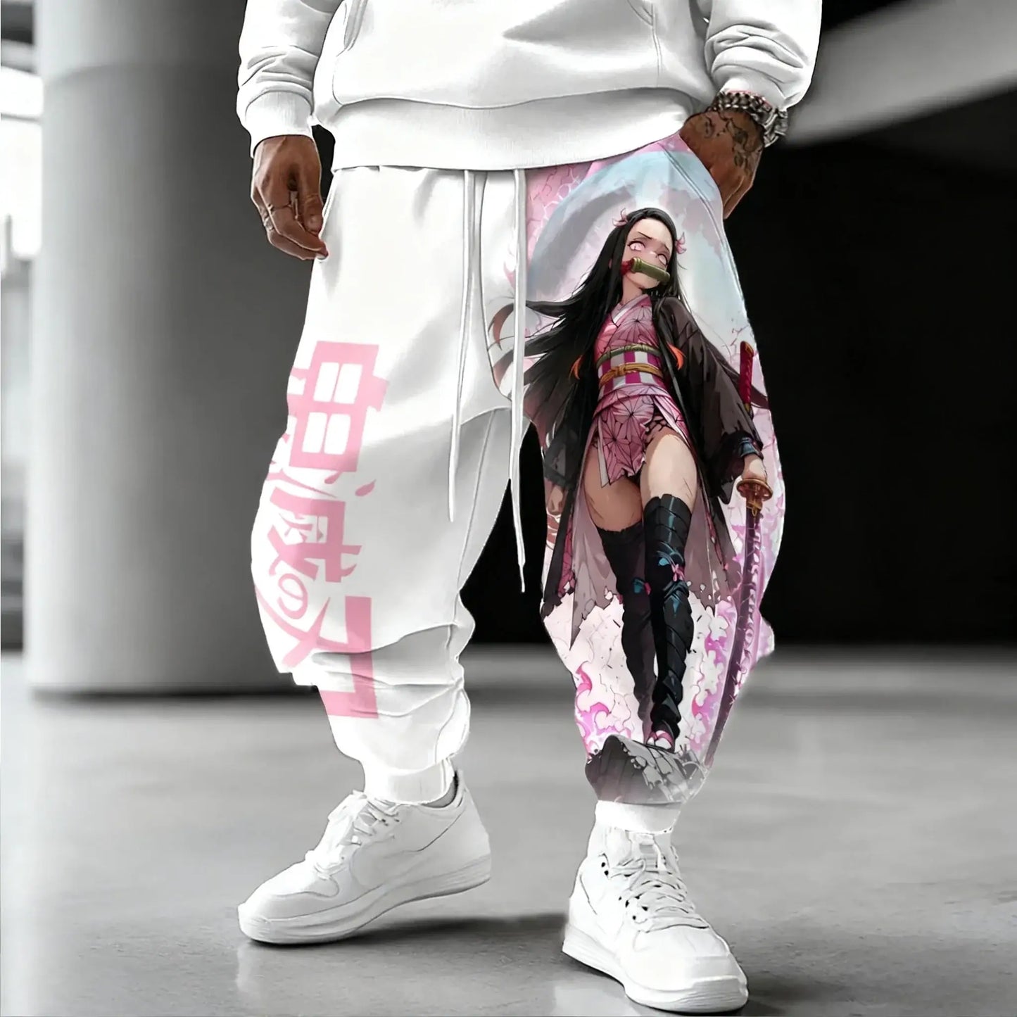 Demon Slayer Cotton Pants: Nezuko Kamado 2025 Winter Streetwear